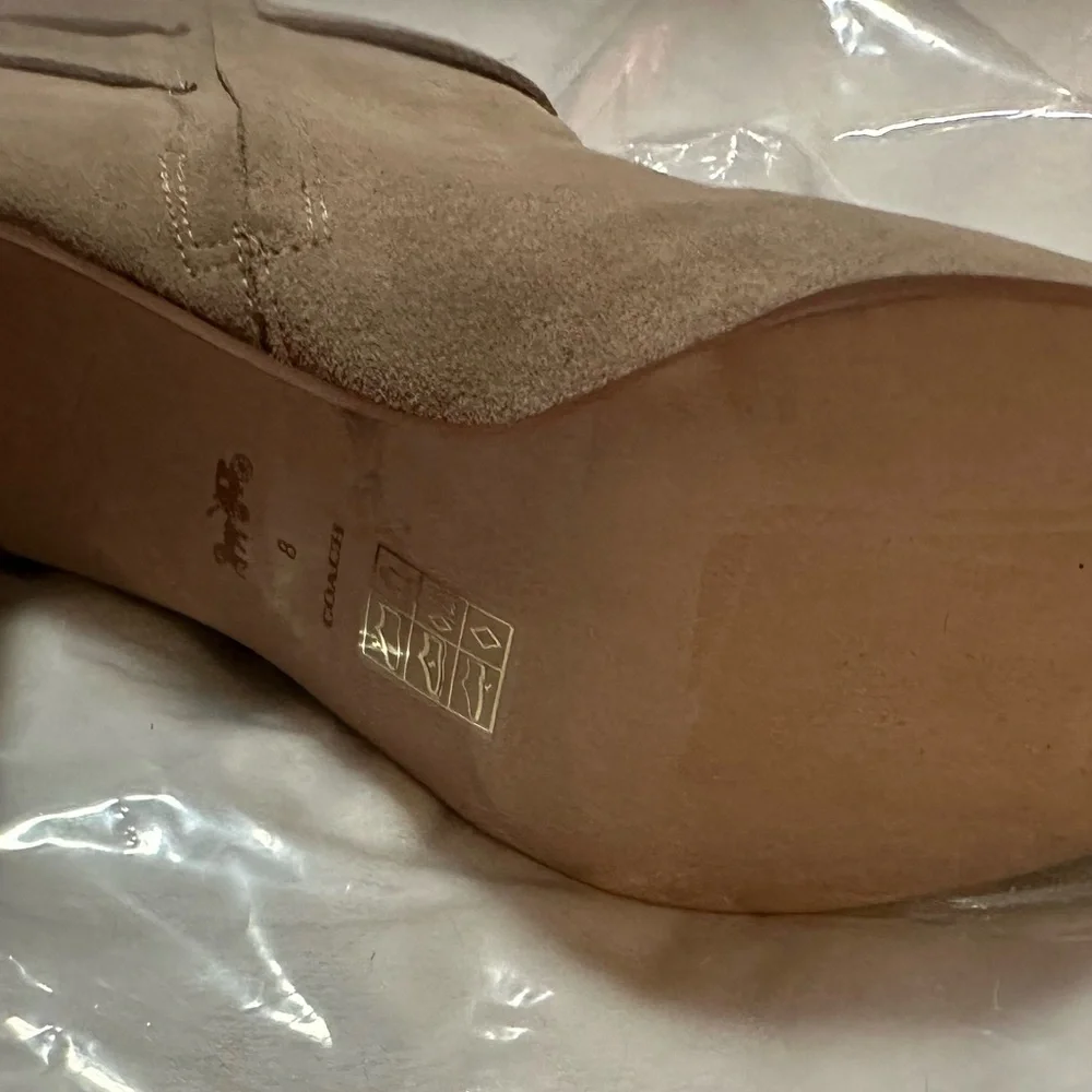 Coach Tan Heeled Boots - Picture 8 of 9